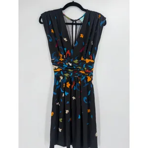 Plenty by Tracy Reese Nikkita Dress Women Small Black Harvest Floral Ruched NWT thumbnail 6