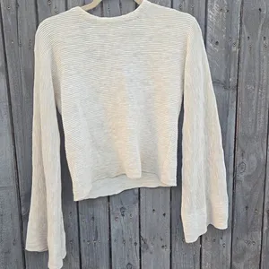 Free People Cream Knit Top thumbnail 5