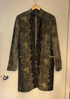 Vintage Alberto Pantini Leather Jacket Size 48 Brown thumbnail 1