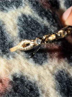90s style gold and silver gemstone ring thumbnail 4