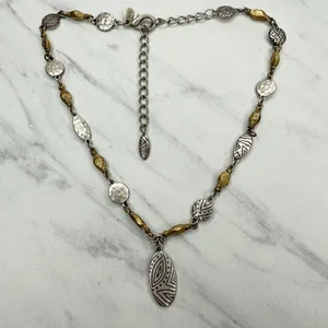 Vintage Chico's Mixed Metal Station Necklace ✨ thumbnail 2