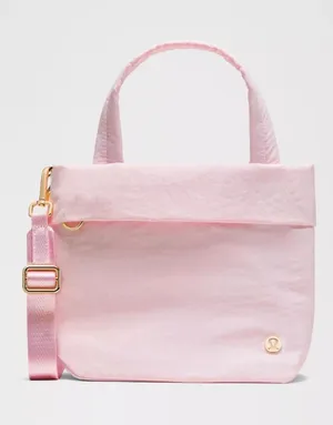 Lululemon On My Level Small Tote Pink and Gold thumbnail 1