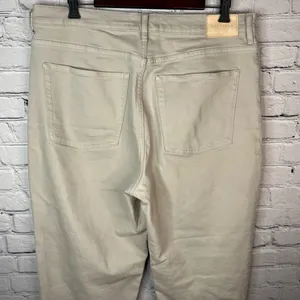 EVERLANE The Way High Jean Straight Leg High‎ Rise Raw Hem Cream Jeans Size 33 thumbnail 5