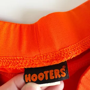 Hooters Girl Womens Low Rise Orange Stretch Uniform Retro‎ Cheeky Shorts Size XS thumbnail 3