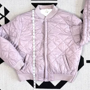 OFFLINE By Aerie Diamond Quilted Sherpa Lined Puffer Bomber Jacket XL thumbnail 8