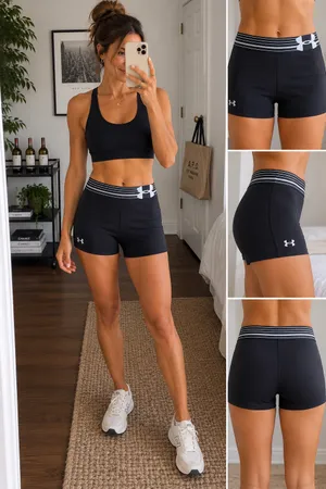 NWT Under Armour HeatGear Alpha 3” Compression Shorty Shorts – Small thumbnail 2