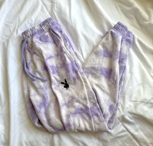Purple Tie-Dye Playboy Sweatpants thumbnail 1