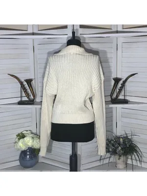 Vintage 90s cream cardigan cotton ribbed cottage peppy Fisherman Coastal cowgirl thumbnail 2