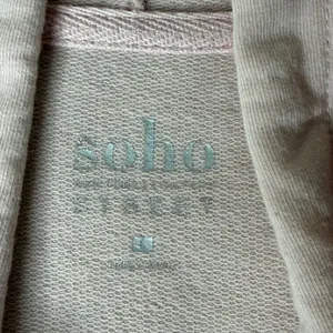 Soho New York City Womens Pink Hoodie Dress Varsity Stripe Long Sleeve Size L thumbnail 3