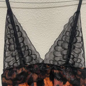 Leopard Print Lace Trim Cami thumbnail 4