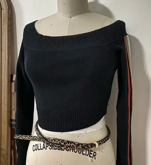LF Cropped Off the shoulder Sweater thumbnail 1