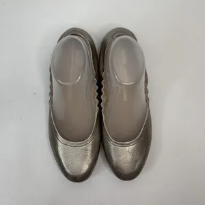 ECCO Size 8 Ballet Flat Shoes Incise Enchant Metallic Bronze Leather Ballerina thumbnail 8