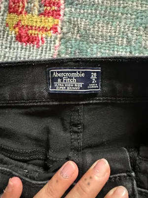 Abercrombie and fitch ultra high rise super skinny jeans thumbnail 3