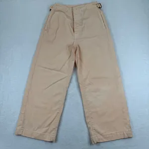 Mother‎ The Manhattan Wide Leg Pants Peach Cotton Lyocell High Rise Sz 23 NOTE thumbnail 1