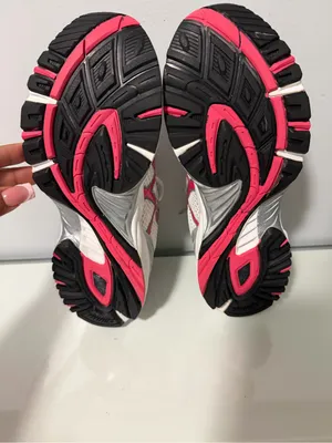 Asics White, Silver & Red Women's Running Shoes thumbnail 5