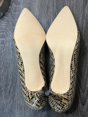 Nine West Women's Garisono Snake Print Pointed-Toe Kitten Heel Pumps thumbnail 6