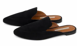 & Other Stories ,Women ,Black ,Suede Flat Loafers ,Mule ,Slippers.Size-7 thumbnail 1