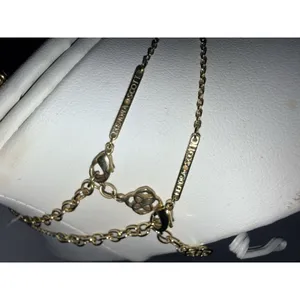 Kendra Scott Elisa Pendant Necklace & Bracelet Green Pink‎ Gold Tone 3 Pieces thumbnail 4