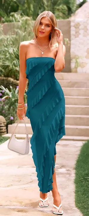 Strapless Bodycon Dress thumbnail 1