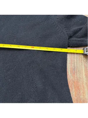 Field Flower Anthropologie Black Chunky Knit Cowl Neck Tunic Sweater Pockets M thumbnail 12