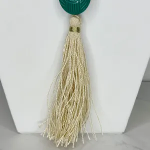 Chico's Faux Turquoise Tassel Pendant Necklace 34.25-38.25in ✨ thumbnail 3