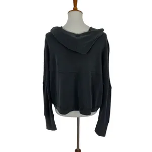 AS Revival‎ Black Slouchy Hoodie Long Sleeve Pullover Loungewear Small thumbnail 4