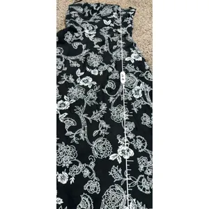 White House Black Market Strapless Floral Toile Midi Dress Black White Size 2 thumbnail 8