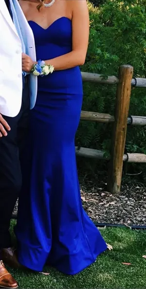 Blue Formal Dress Size 4 thumbnail 1