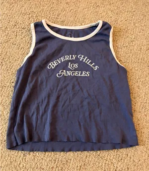 Pacsun cropped graphic tank top thumbnail 1