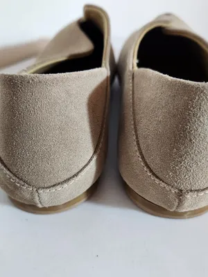 Coldwater Creek Riverside Taupe Suede Square Toe Flats Size 7 thumbnail 4