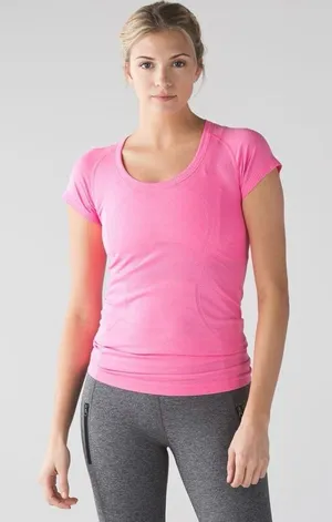 Lululemon Swiftly Tech Short-Sleeve Pink Top size 6 thumbnail 1