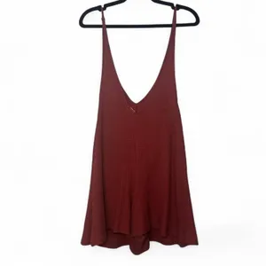 NEW Somedays Lovin Lost Lovers Burnt Pink Waffle Knit Romper — SMALL thumbnail 4