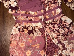 Rare Altar'd State Billy Patchwork Maxi Dress Floral $148 spring summer party thumbnail 12