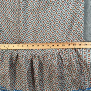 Umgee Drop Waist Off Shoulder Mini Tunic Dress Size Small Crochet Trim Gray Blue thumbnail 5