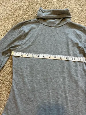 PrettyLittleThing Gray Solid Turtleneck Long Sleeve Bodysuit One Piece US 6 thumbnail 5
