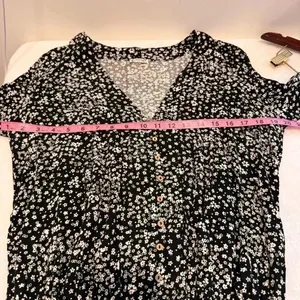 Free‎ People Ditsy Floral Black Lace Bodysuit Dramatic Ruffle Long Sleeve… thumbnail 11
