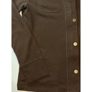 Lauren Ralph Lauren Petite Brown Cotton Utility Jacket Full Zip Snap Small P/P thumbnail 9