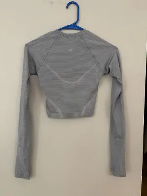 Lululemon crop swiftly long sleeve top 2 thumbnail 2