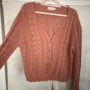 Molly Bracken Crochet Knit Button Cardigan Sweater thumbnail 2