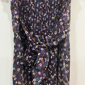 NWOT Band Of The Free Purple Floral Coraline Mini Dress Size Medium thumbnail 5