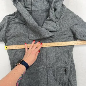 Lululemon 4 Wrap Up Jacket Heathered Gray Hoodie Wrapper French Terry Relaxed thumbnail 10