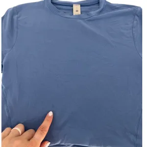 Lululemon Wundermost Ultra-Soft Nulu Cropped T-Shirt Oasis Blue‎ S thumbnail 5