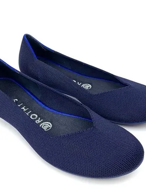 Rothy's Navy Knit V‑Cut Ballet Flats thumbnail 2