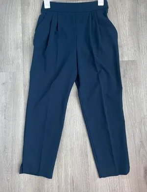 Navy Blue Pleated Pants thumbnail 1