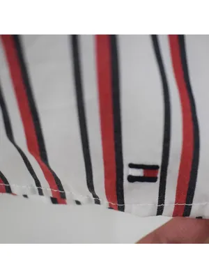 Tommy Hilfiger Striped Ruffle Short Sleeve Blouse Plus Size XXL thumbnail 4