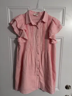 Pink babydoll dress thumbnail 2