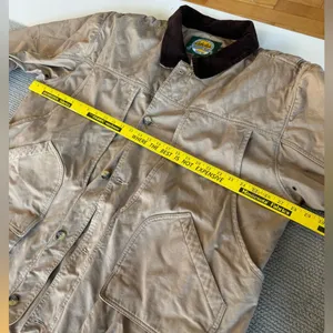 Cabela’s Tan Brown Corduroy Collar Quilated Canvas Barn Jacket Chore Coat 2XL thumbnail 5