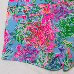 Lilly Pulitzer Callahan Knit Shorts Size 6 Celestial Blue Cay to My Heart 005699 thumbnail 11