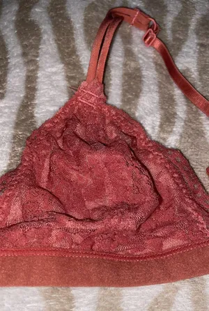 Lace Bralette Red Size M thumbnail 2