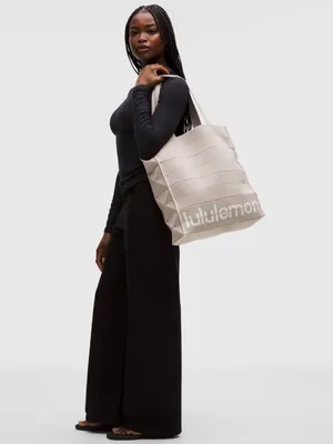 NWT Lululemon Fold It Hold It Tote Bag 22L - Downtown Tan/Light Ivory thumbnail 2